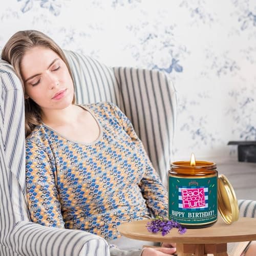 UAREHIBY Happy Birthday Candle Gifts for Women,Unique Best Friend Birthday Gifts for Her,Sister,Funny Birthday Gifts for Men,Mom,Dad,Bestie Present,16 18 21 30 40 50 60 Bithday Gifts, Brown