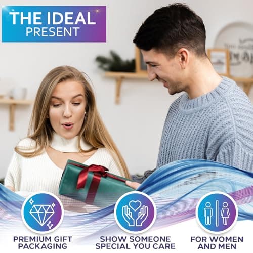 Aromatherapy Shower Steamers Gift Set, Six Fizzies - Uplifting, Relaxing, Stress Relief Scents for Women and Men - Self Care Home Spa Experience - Christmas Day Stocking Stuffers and Relaxation Gifts