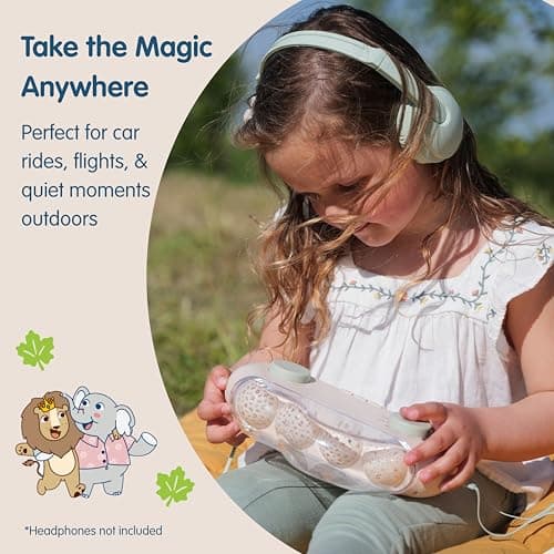 Cloudb Cloudbox Storytime Audio Story Books Toy Gift for Toddlers Kids Girls Boys | English/Spanish Voice Record Storyteller | 36 Stories, 8 Melodies, Star Projector Night Light White Noise Dreambox