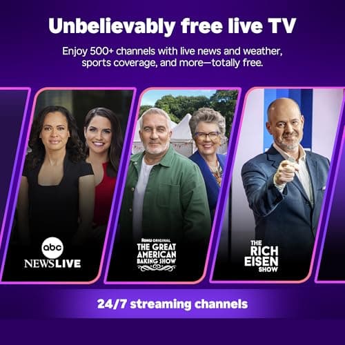 Roku Smart TV 2025 – 32-Inch Select Series, 720p HD TV – RokuTV with Voice Remote – Flat Screen LED Television with Wi-Fi for Streaming Live Local News, Sports, Family Entertainment - Amazon Exclusive