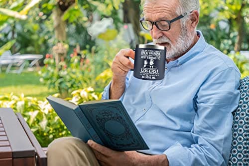 Gifts for Grandpa from Granddaughter, Grandson, Grandchild on Christmas- Grandpa gifts for Christmas - Grandparents Gifts - Birthday Gifts for grandpa -14oz Stainless Steel Mug - Insulated