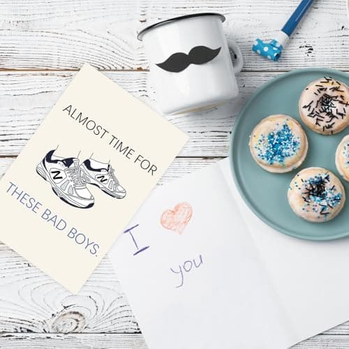 Funny Father's Day Card for Husband, New Dad Gifts from Wife, First Time Dad Gifts Hilarious Shoes