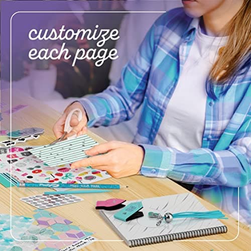Pretty Me DIY Journal Kit for Girls - Gift for 8-14 Year Old Girl - Cool Birthday Gifts Ideas for Teens - Fun, Cute Art & Crafts Kits for Tween Teenage Kids- Scrapbook & Diary Supplies Toy Set