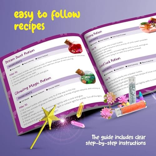 Dan&Darci Fairy Magic Potion Kit for Kids - Gifts for Girls - 6 7 8 9 10 Year Old Girl Gift - Christmas Ideas - Toys 8-10 7-8 - Arts and Crafts for Kid Ages 6-8 Years - Magical Workshop Craft Kits