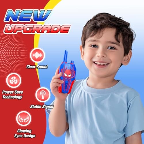 Cool Walkie Talkies for Boys Kids: Gifts Toys for 3 4 5 6 7 8 Year Old Boys Ages 5-7 Kids Walkie Talkies 2 Pack Outdoor Hiking Toy Age 3-8 Year Old Boy Girl Christmas Birthday Gifts Stocking Stuffers