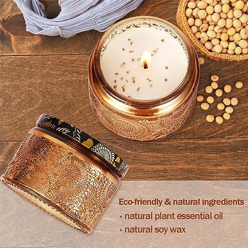 Christmas Candle Gifts for Women, Birthday Gifts for Mom Daughter Sister Wife, Unique Hummingbird Gift for Friend Women, Rotatable Scented Candles Gift for Christmas Anniversary Mothers Day