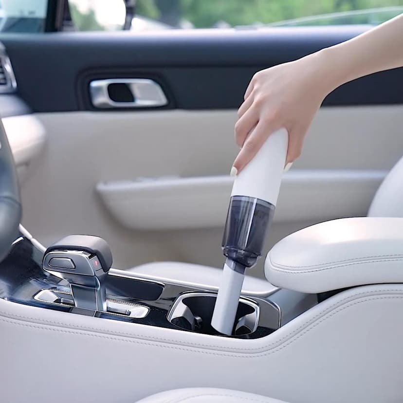 Handheld Vacuum Cordless, Car Vacuum Cleaner Portable with HEPA Filter, 2 Suction Modes, Mini Hand Held Vacuum Rechargeable for Car, Home, Pet Hair, Office, Desk, Keyboards (Black)