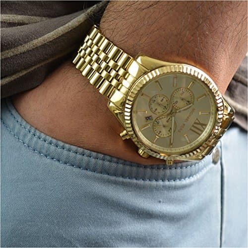 Michael Kors Lexington Men's Watch, Stainless Steel Bracelet Watch for Men