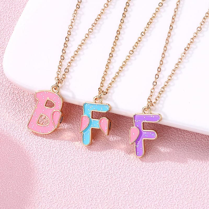 Ancnoz Mathcing BFF Best Friend Necklaces for 3 Girls Friendship Necklaces for Three Best Friends Anniversary Birthday Christmas Gifts for Bestie Best Friend Forever Gift