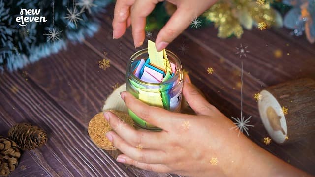 NewEleven Christmas Gifts For Mom, Mom Gifts From Daughters Son on Mother Birthday, Bible Jar, Christian Gift for Wife, Thank You Gift Decorative Inspirational Scripture Jar with 92 Bible Verses