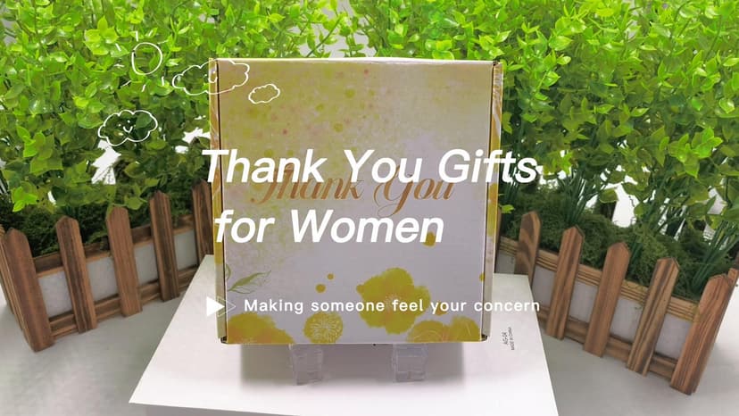 Thank You Gifts for Women, Employee Appreciation Gifts with 16 Oz Glass Cup, Scented Candle, Gift Baskets for Women, Coworker, Teacher, Birthday, Thanksgiving, Christmas, Anniversary (Yellow)