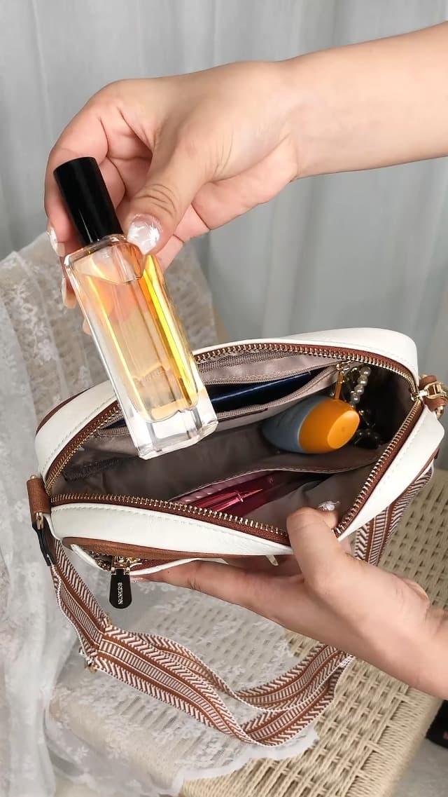 BOSTANTEN Quilted Crossbody Bags for Women Vegan Leather Purses Small Shoulder Handbags with Wide Strap