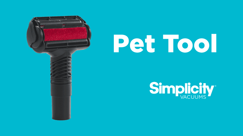 Simplicity Vacuums Pet Fur Remover for Furniture or Clothes, Use as Pet Hair Vacuum Attachment or Lint Roller for Pet Hair, SPET-Tool