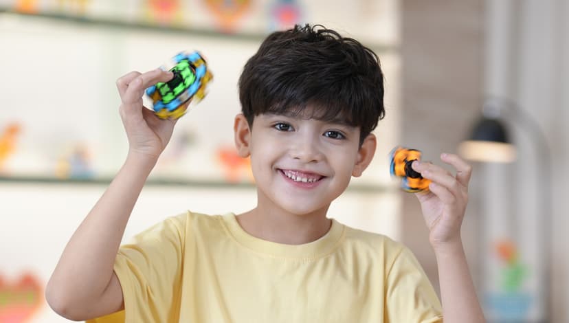 TOSY Magnet Fidget Spinner Mini - 8 Blocks, 3 in 1 Toy: Transformable Fidget Spinner, Infinity Cube, 2x2 Puzzle Cube, Christmas Stocking Stuffers Gift for Kids/Adults, STEM Sensory Stress Relief Toy