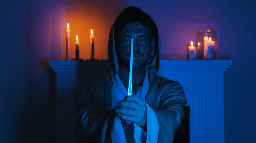 Lightsaber Chopsticks Light Up - LED Glowing Light Saber Star Wars Chop Sticks - Reusable Sushi Lightup Sabers Chopstick Set Of 1 Blue Pair