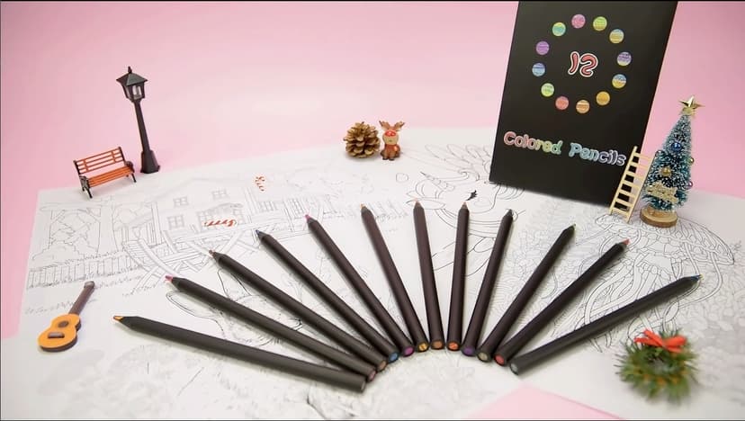 Stocking Stuffers, Art Supplies, 12 Rainbow Colored Pencils, Teen Girl Gifts Trendy Stuff, Art Supplies for Kids 9-12, Gifts for 5-12 Year Old Girl, Arts and Crafts for Kids Ages 8-12