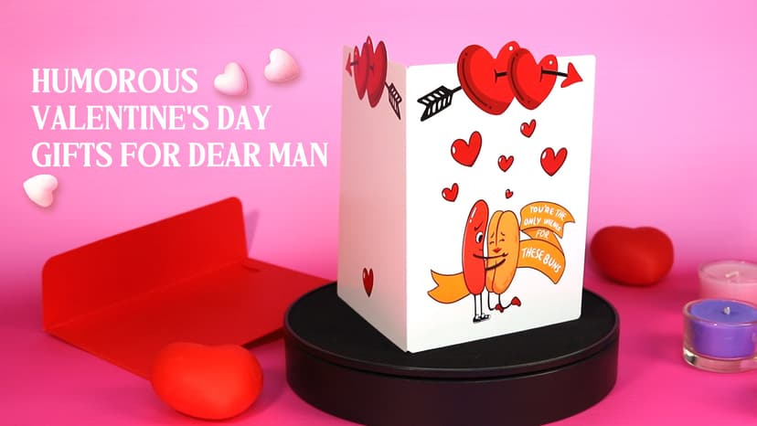 Valentines Day Card Gifts for Him Husband, Men Valentines Day Gifts, Boyfriend Birthday Anniversary Him Gift for Husband, Funny Card for Boyfriend Valentine Gift
