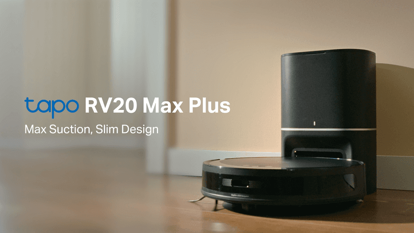 Tapo Ultra-Slim LiDAR Smart Navigation Robot Vacuum and Mop with Self-Emptying Dock, 5300Pa Max, 97%+ Dust Pickup Rate, Self-Charging, Compatible with Alexa & Google Home, RV20 Max Plus