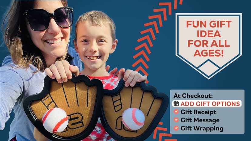 Toss and Catch Ball Game Set - Easy to Use Sticky Balls & Beginner Baseball Training Glove - Premium Toy Paddle Fits All Hand Sizes From Toddlers to Teens & Adults - Fun Gift Idea for Boys and Girls