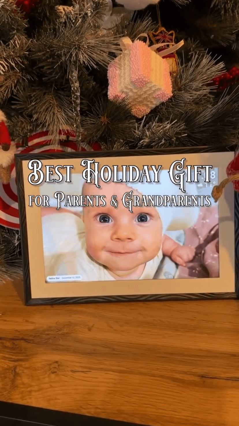 Digital Picture Frame, 10.1'' Frameo Digital Frame Wifi, 32GB Memory, 1280*800 HD Touch Screen Digital Photo Frame, Wall Mountable, Auto-Rotate, Share Instantly, Wedding, Birthday Gifts for Women, Mom