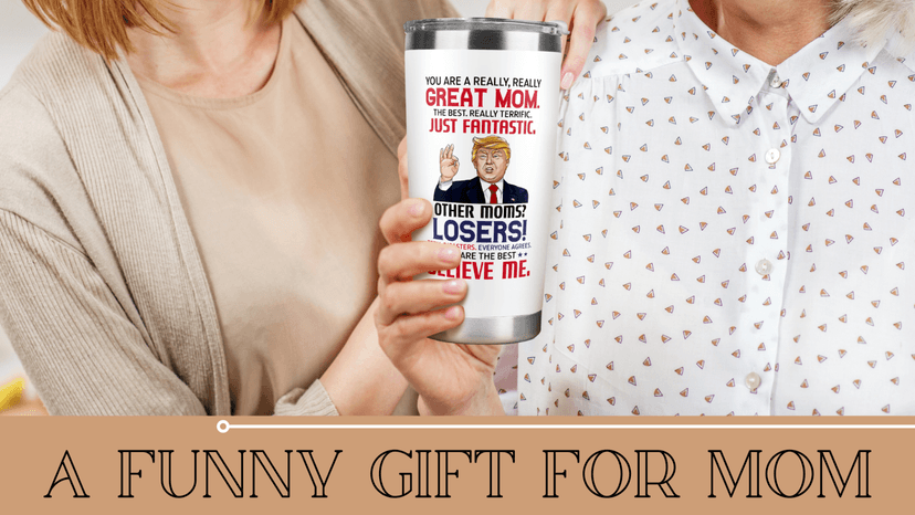 Gifts for Mom from Daughter Son - Christmas Gifts for Mom Wife - Birthday, Christmas, Valentines Day Gift for Moms - Gift for Mama, Moms, Mother - 20 Oz Stainless Steel White Tumbler