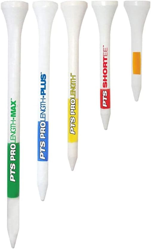 Pride PTS Wood Golf Tees - 135 Count, 3-1/4 Inch - 1 Brand on Tour - Best for Drivers & Woods - Improve Distance and Accuracy