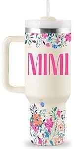 Grandma Gifts Birthday Gifts for Grandma Great Grandmother Gift Ideas Best Grandmother Gift from Granddaughter Grandson for Mothers Day Christmas 40oz Travel Cup Insulated Tumbler with Lid & Straw