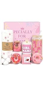 New Mom Gifts, 11PCS New Mom Care Package After Baby, Baby Shower Gifts for Mommy To Be, Gift For Expecting Mother, Pregnancy Gift Basket Essentials, First Time Mothers Day Birthday Gifts for Women