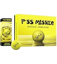 Driver Darts by P*ss Missile, Premium Bamboo Golf Tees | 18 Count, 83mm (3.25") Wooden Tees | Iconic Packaging and Cool Organization | Funny Golf Accessory for Golfers