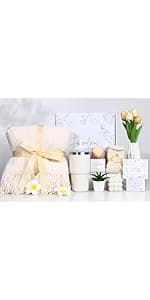 Spa Gifts for Women Bath and Body Gift Basket Mothers Day Gifts Coconut Lavender Home Spa Set Self Care Gift for Mom Sister Her Wife Birthday Gifts Spa Kit Care Package Thank You Gift