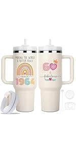 50th Birthday Gifts For Her, Women - 1975 Birthday Gift For Women - Cool Birthday Gift For 50 Year Old Woman - 50 And Fabulous Gift For Women - Gift For Women Turning 50-50th Tumbler 40oz