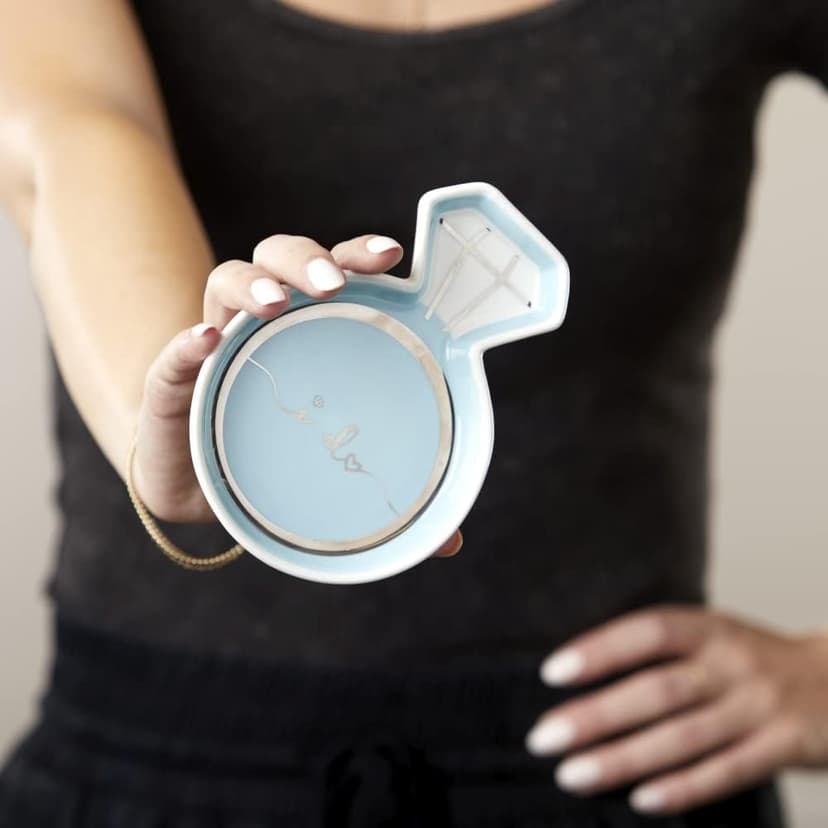 Kate Aspen Diamond Ring Trinket Dish - Jewelry Holder Ring Dish, Engagement Gifts for Couples, Bridal Shower Gifts, Bride to Be or Wedding Ring Dish - Ceramic Something Blue Gift for Bride