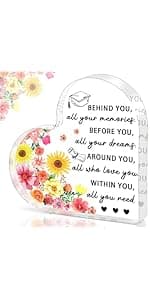 Teacher Valentine Gift, Valentines Day Gifts for Teachers - Acrylic Heart Plaque 4×4 in, End of Year Thank You Teacher Gifts for Women Men, Teacher Retirement Gifts, Keepsake & Paperweight