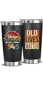 Funny 70th Birthday Gifts for Men Women,70 Year Old Birthday Gifts for Men, 70th Men Birthday Gift Ideas, Gifts for 70 Year Old Man-20 Oz Tumbler