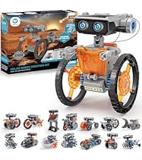 Sillbird 12-in-1 Solar Robot Building Kit STEM Gift for Boys Aged 8-13, DIY Science Educational Robotic Toys for Kids Teens Birthday, Powered by The Sun with 190 Pieces