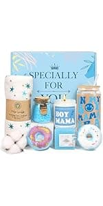 New Mom Gifts, 11PCS New Mom Care Package After Baby, Baby Shower Gifts for Mommy To Be, Gift For Expecting Mother, Pregnancy Gift Basket Essentials, First Time Mothers Day Birthday Gifts for Women