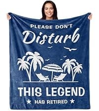 Gifts For Men, Funny Gifts For Men, Fathers Day Birthday Gift For Him, Best Older Man Gift Ideas, Unique Gag Present For Male Grandpa Dad Husband, Cool Fun Retired Gift For Man 60"X50" Blanket