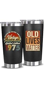 Funny 70th Birthday Gifts for Men Women,70 Year Old Birthday Gifts for Men, 70th Men Birthday Gift Ideas, Gifts for 70 Year Old Man-20 Oz Tumbler