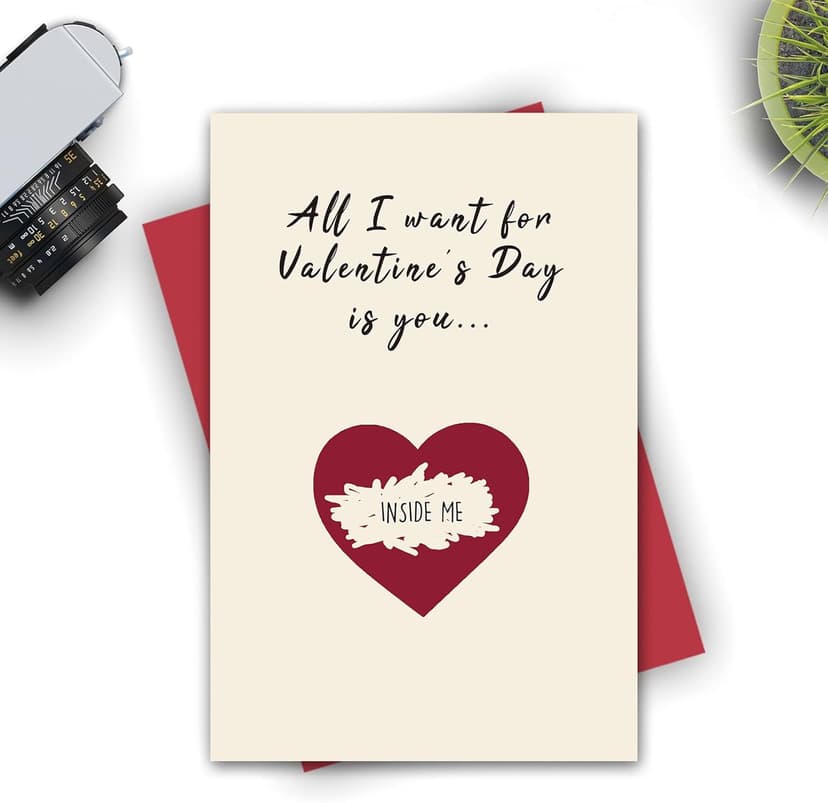 Scratch Valentines Day Card, Funny Vday Scratch Off Card, Unique Valentines Card for Husband Boyfriend