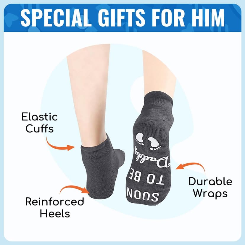HAPPYPOP Gifts for Family Members - New Dad Gifts, Funny Dad Mom Aunt Socks