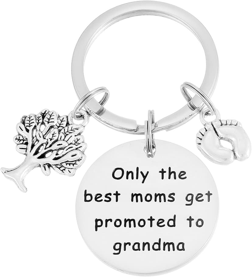 Kivosliviz New Grandma Gift Keychain Grandmother Announcement Gift First Time Grandma Gifts Key Chain
