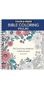 Color & Frame - Bible Coloring: Psalms (Adult Coloring Book)