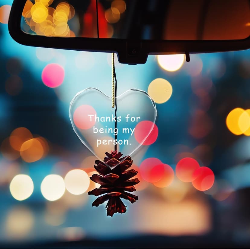 Thanks for Being My Person Gifts,Thank You GITS for Women Appreciation Gift for Friends,Crystal Hanging Ornament