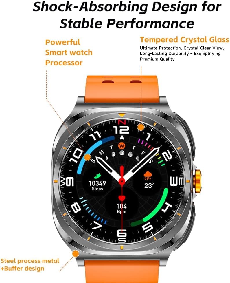 Smartwatch with Earbuds(Answer&Make Calls) IP67 Water Resistant Watch(2 Straps), Sports Watches 100+ Sports Modes (Cycling/Fitness/Hiking), DIY Watch Faces for Men Dad Husband