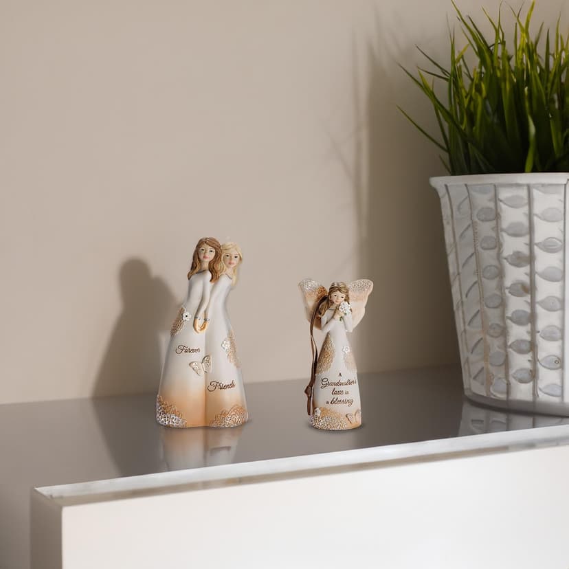 Pavilion Gift Company 19110 Forever Friends Figurine, 5-1/2", White, Rose