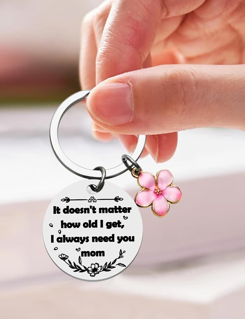 Mother's Day Mom Gifts,Daughter Son for Mom Birthday Christmas Meaningful Gifts,Unique Keepsakes Keychain