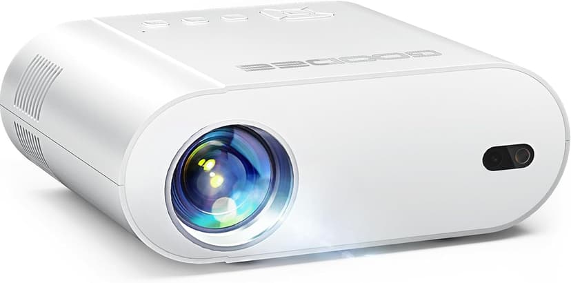 GooDee Smart Viedo Projector 4K with WiFi and Bluetooth, 1000ANSI Brightness Auto Keystone Focus Mini Movie Projector Portable for Home Theather Indoor/Outdoor