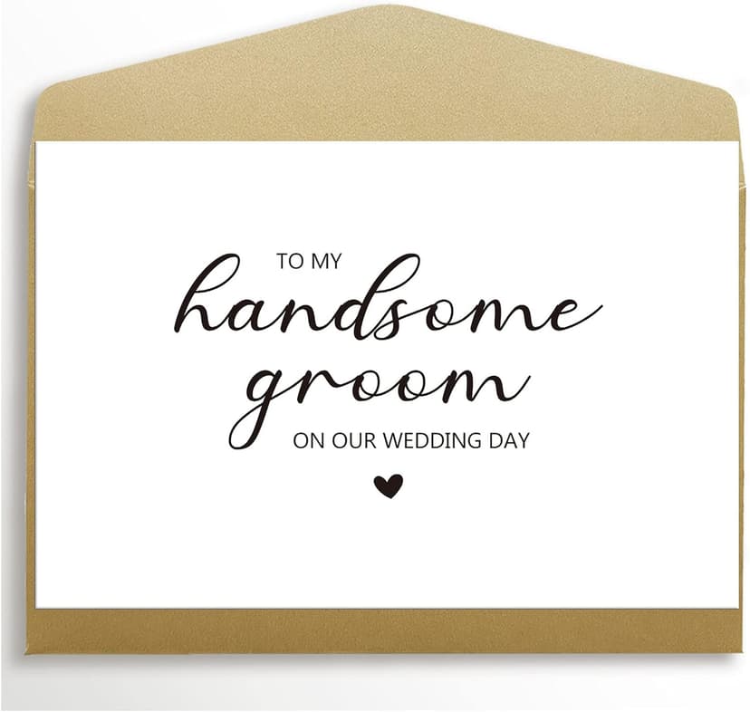To My Husband on Our Wedding Day Card, To My Groom Card, Wedding Card to Husband