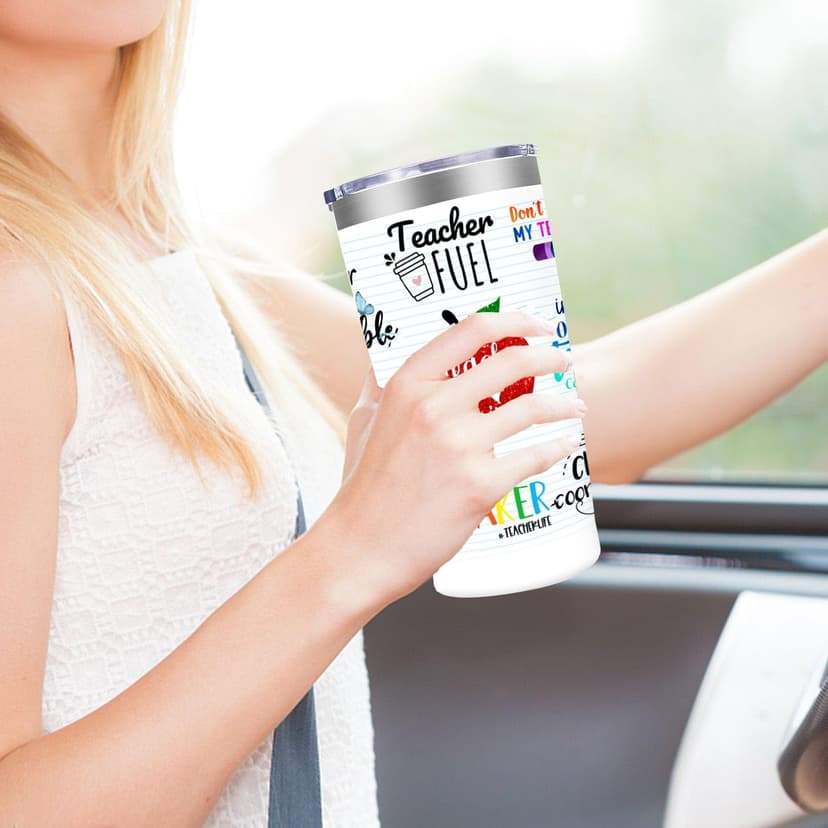 MFGNEH Teacher Gifts,Teacher Appreciation Gifts,Teachers Christmas Birthday Gift from Students,Back to School Gift for Women,20oz Stainless Steel Tumbler Cup