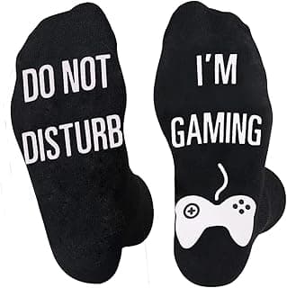 NDLBS Funny Christmas Gifts Novelty Gaming Socks Christmas Stocking Stuffers for Men Teens Boys Kids Him Adult Xmas Gifts